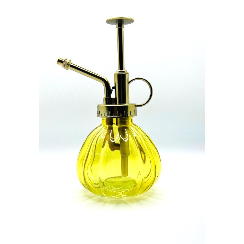 Lot of 3 Vintage-Inspired Glass Plant Mister Brass Accents For Indoor Gardening - Picture 2 of 3